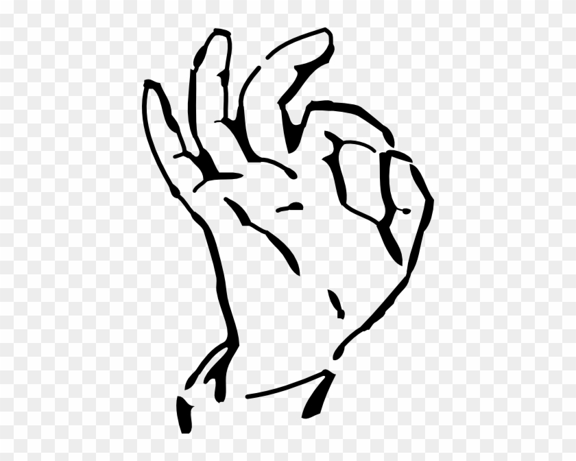 Ok Hand Clipart - Ok Hand Sign Transparent Background #196054
