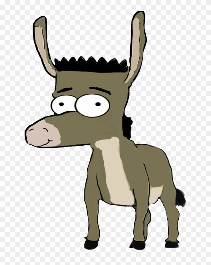Bart Simpson As Donkey By Darthraner83 On Clipart Library - Donkey Shrek Ms Paint #196268