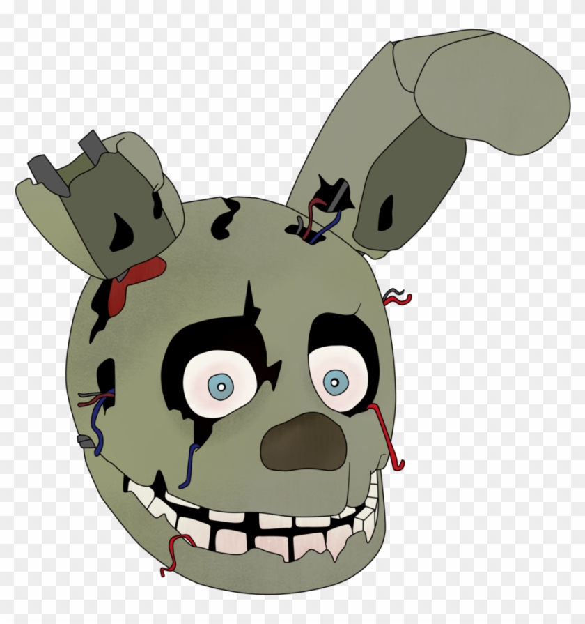 Just A Springtrap Head By Gamerboy123456 Just A Springtrap - Springtrap Head #196422