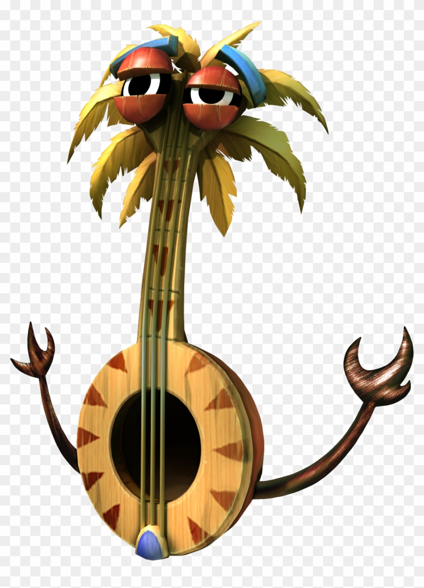 Banjo Ukulele's Artwork From Donkey Kong Country Returns - Donkey Kong Country Returns Crazy Cart #196574