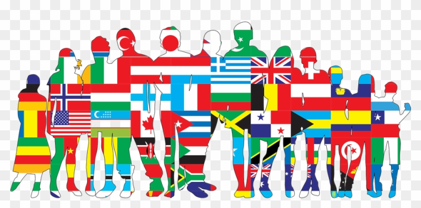 International Students With Flag Overlay - International Students In Canada #196563