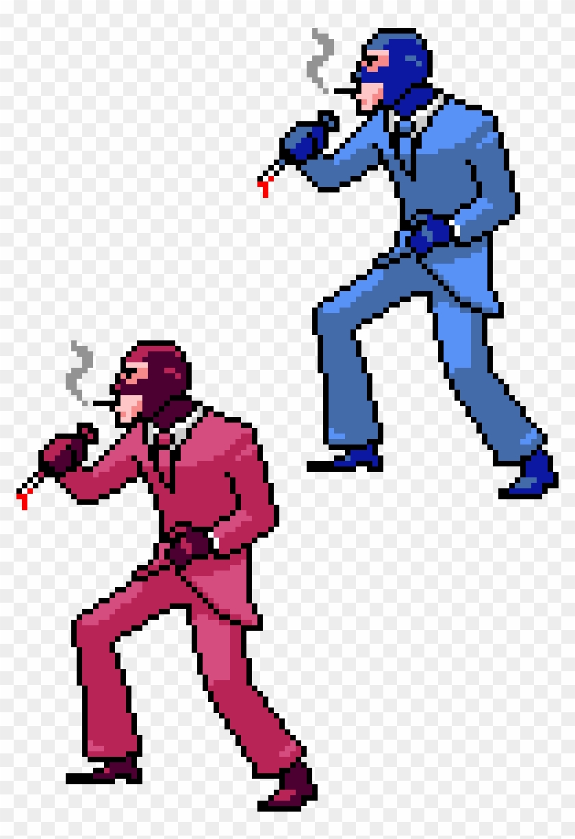 Tf2 Backstabbing Spies - Tf2 Perler Beads Spy #1185723