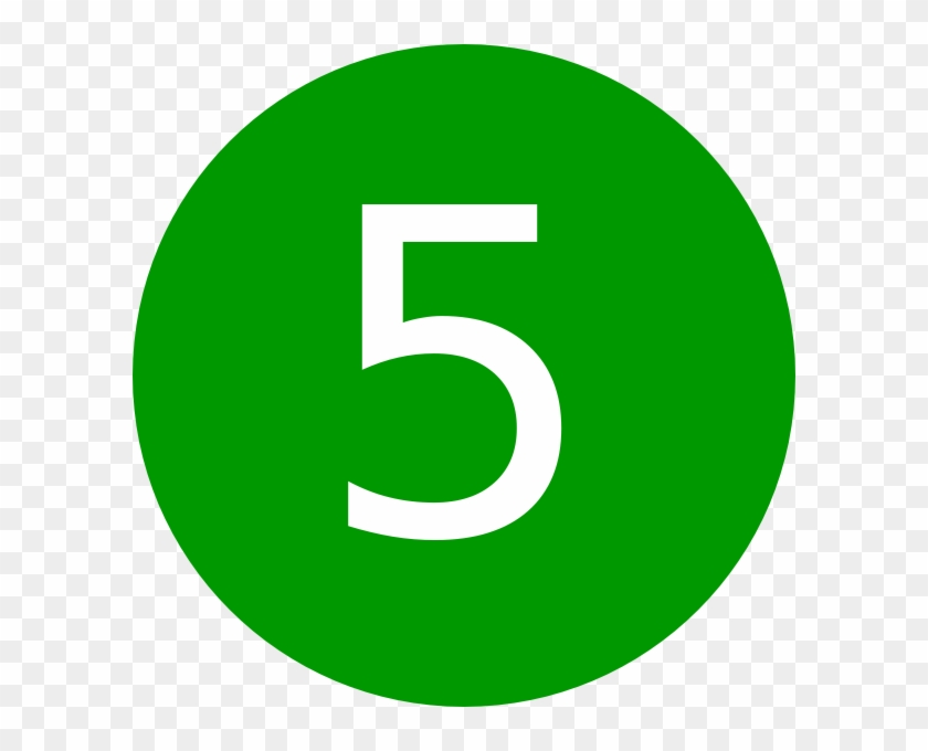 How To Set Use Green, Round, Number 5 Svg Vector - Soundcloud #1185956