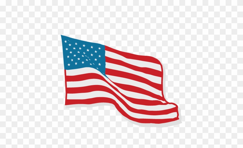 American Flag Svg Scrapbook Cut File Cute Clipart Files - Usa Cute Flag Png #1186011