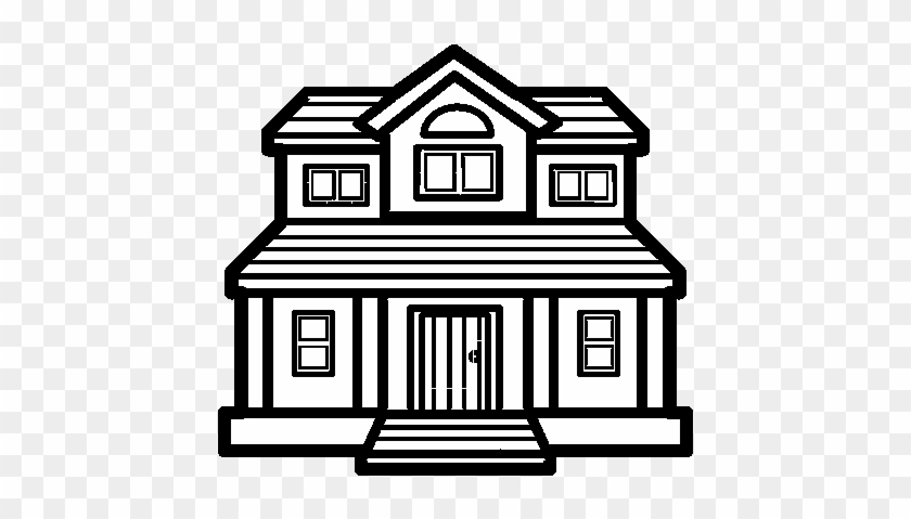 Victorian House Coloring Page - Dibujos De Casa Sencillas #1186078