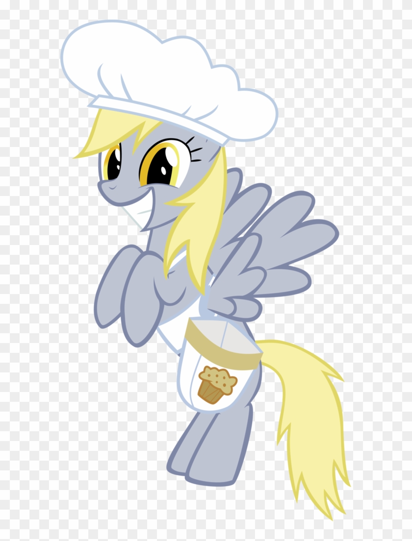 L1c, Chef, Derpy Hooves, Female, Happy, Mare, Pegasus, - Chef #1187616