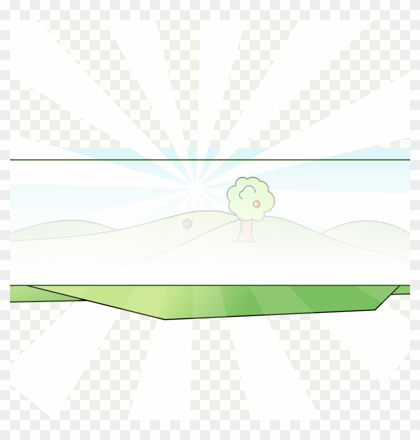 Clipart - Sunny Landscape - Illustration #1188140