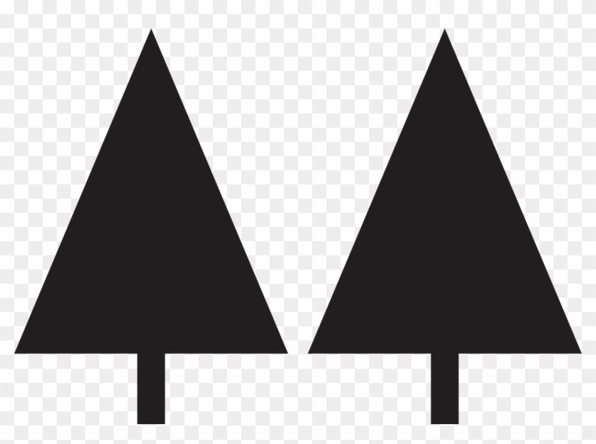 How To Draw A Christmas Tree, Stencil - Christmas Tree Graphic Black And White #1188725