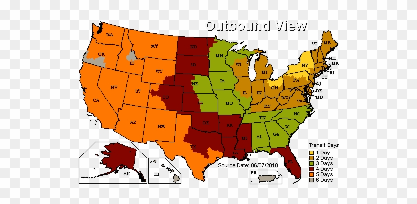 Ups Zone Chart - Boston Massachusetts On Map #1188755