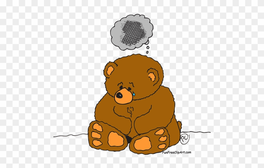 Sad Cartoon Bear Clipart - Sad Bear Clipart #1188766
