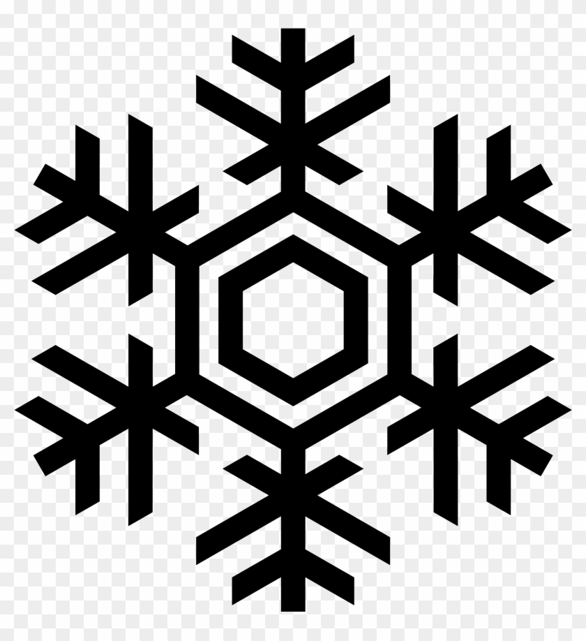 Snowflake Silhouette Clip Art At Getdrawings Com Free - Snow Flake Vector #1188810