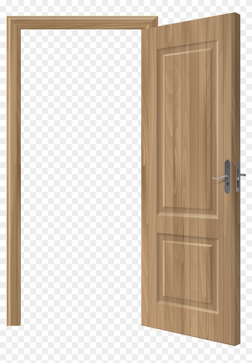 Open Wooden Door Png Clip Art - Open Wooden Door Png Clip Art #1189005