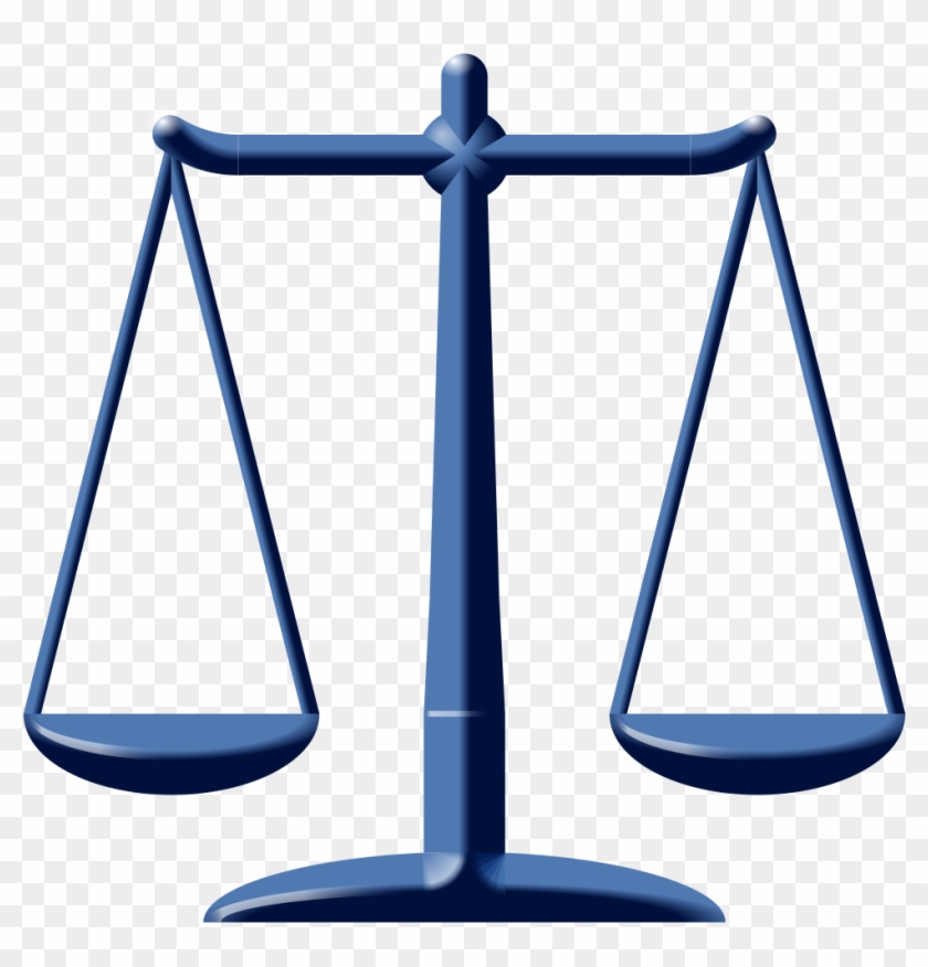 Icon Rechtshinweis Blau2 Asio - Scales Of Justice Clipart #1190206
