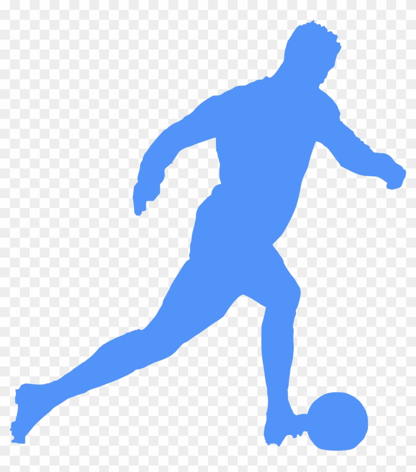 Silhouette Football 02 - Vektor Pemain Sepak Bola #1190595