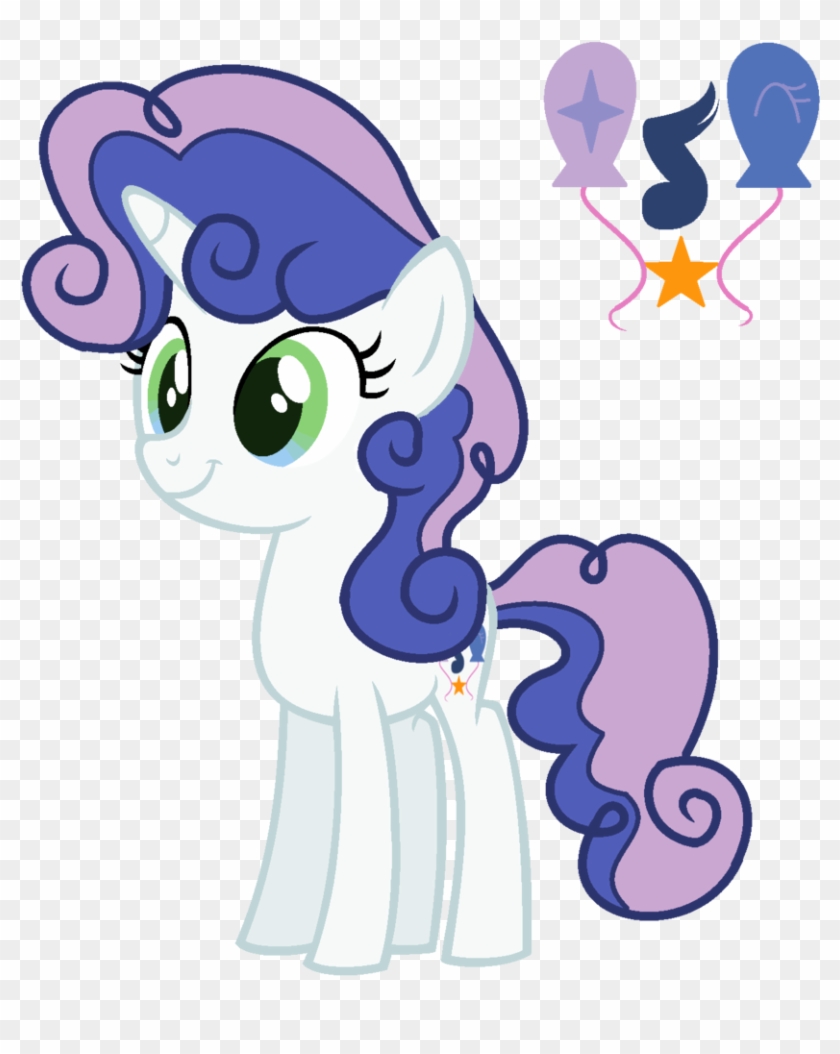 Thecuteappleflower, Female, Filly, Multicolored Iris, - Cartoon #1191053