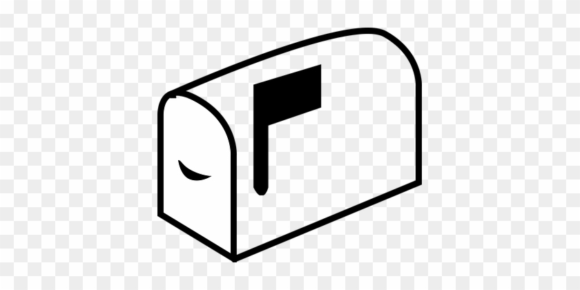 Mailbox Mail Postbox Closed Lever Correspo - Draw A Simple Mailbox #1191252
