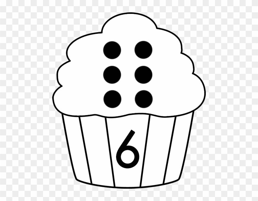 Preschool Letters, Math Games, Number Activities, Ten - Easy To Draw Cupcake #1191283