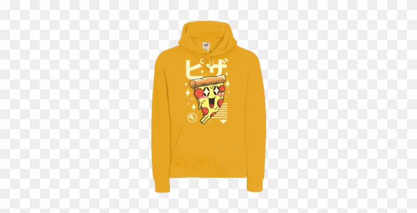 Kawaii Pizza B&c Hooded - Kawaii Pizza B&c Hooded #1191365