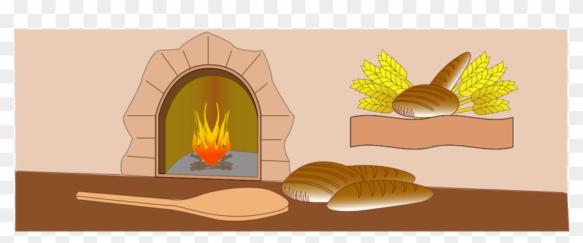 Baker Oven Fire Bread Bakery Png Image - Bread Oven Clipart #1191390