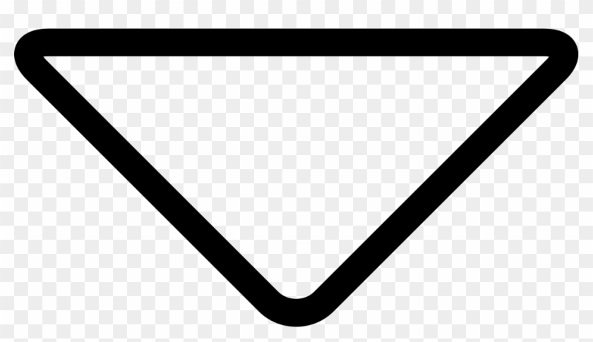 Down Arrow Triangle Outline Comments - Symbol Für Wasser #1191436