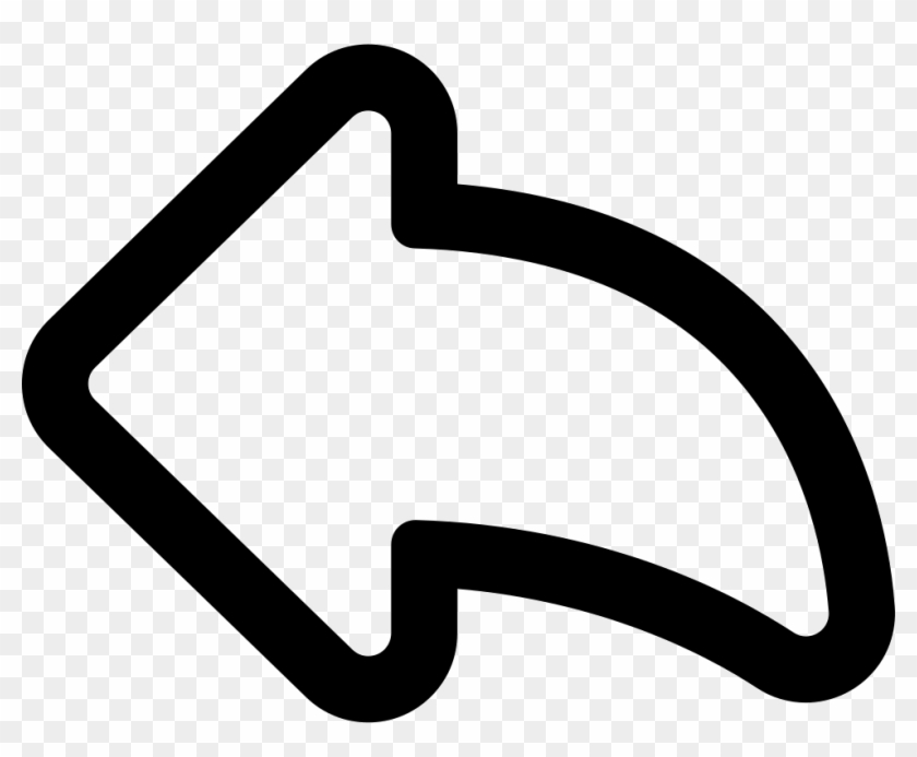 Left Arrow Outline Comments - Arrow #1191438