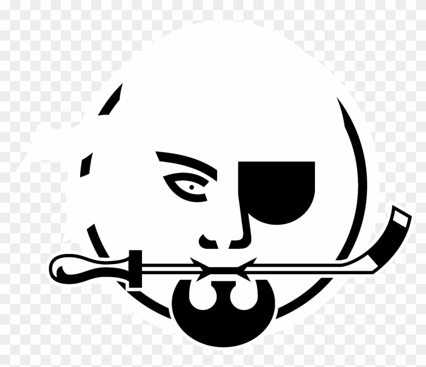 Portland Pirates Logo Black And White - Portland Pirates #1192097