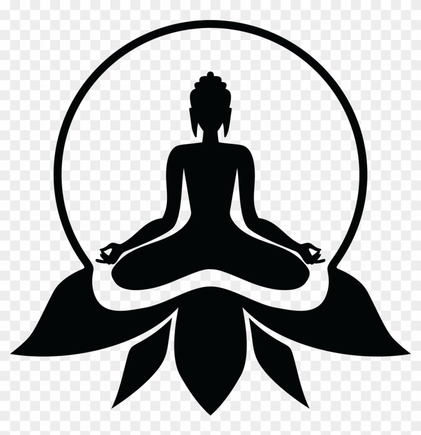 Buddha Art, Art Logo, Airbrush, Stencils, Silhouettes, - Lord Buddha Black And White #1192141