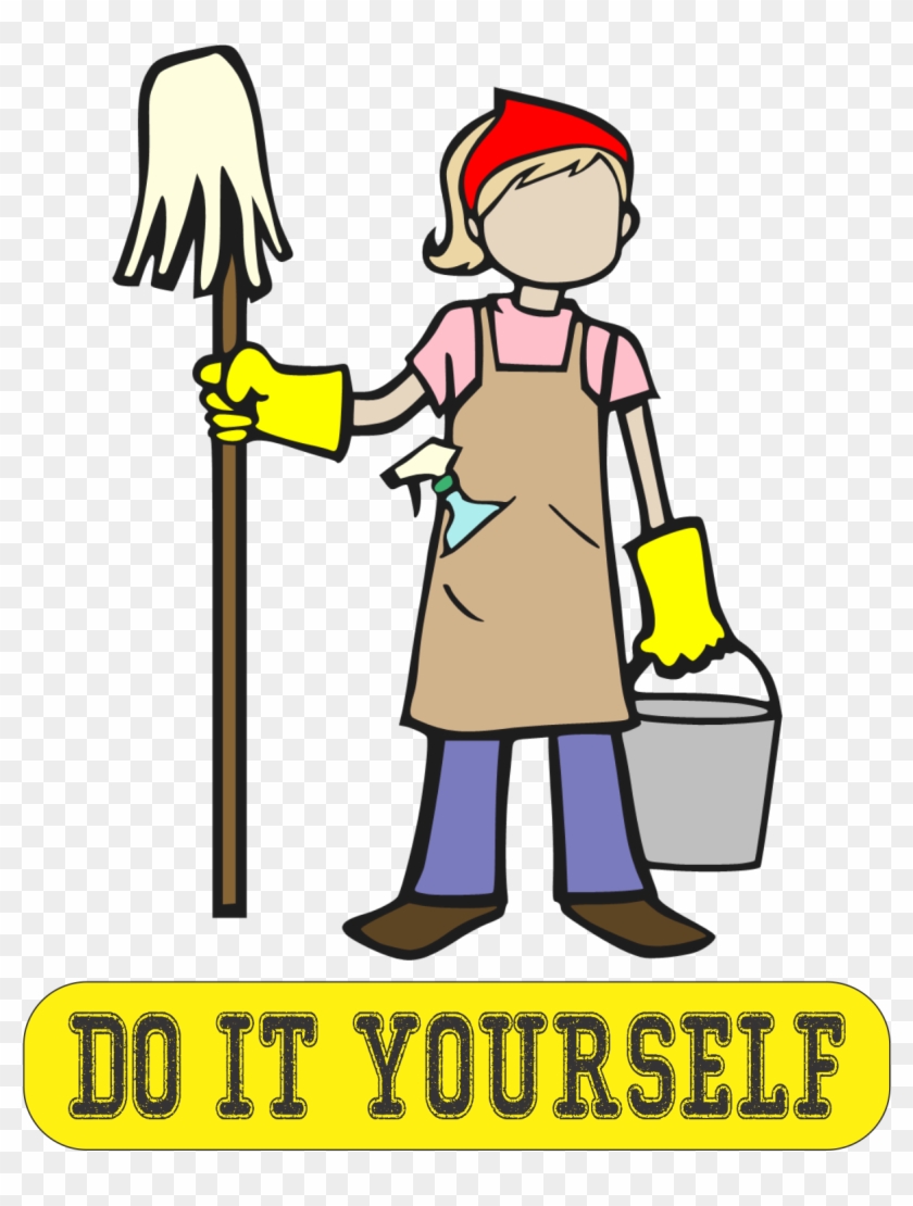 Cartoon Cleaning Clipart - Spring Cleanup Clipart #1192386