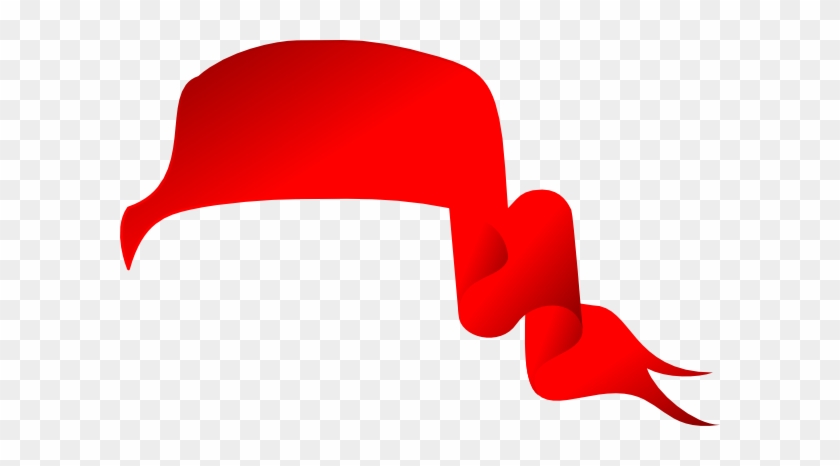 Red Ribbon 2 Clip Art At Clker - Red Ribbon In Transparent #1192526