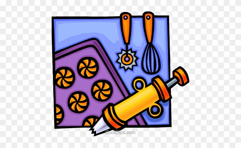 Baking Equipment Royalty Free Vector Clip Art Illustration - Baking Clip Art #1192640