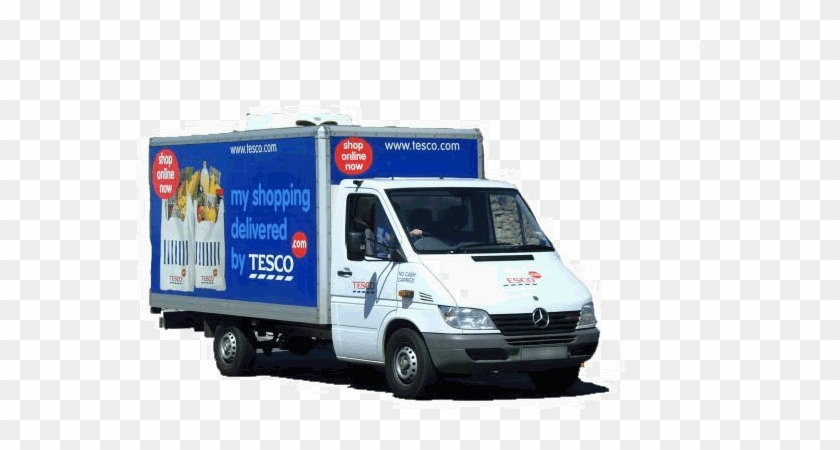 Number Of Tesco Online Orders Via Mobile Has Doubled - Tesco Delivery Van Png #1192761