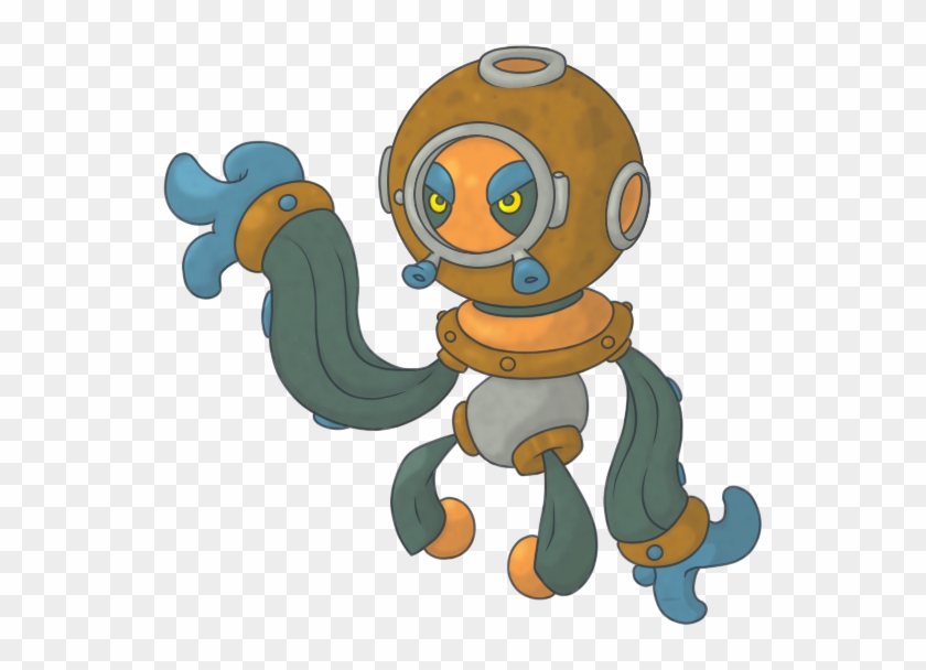 Deep Sea Diving Octopus By Pixel Pete - Deep Sea Diver Pixel Art #1192881