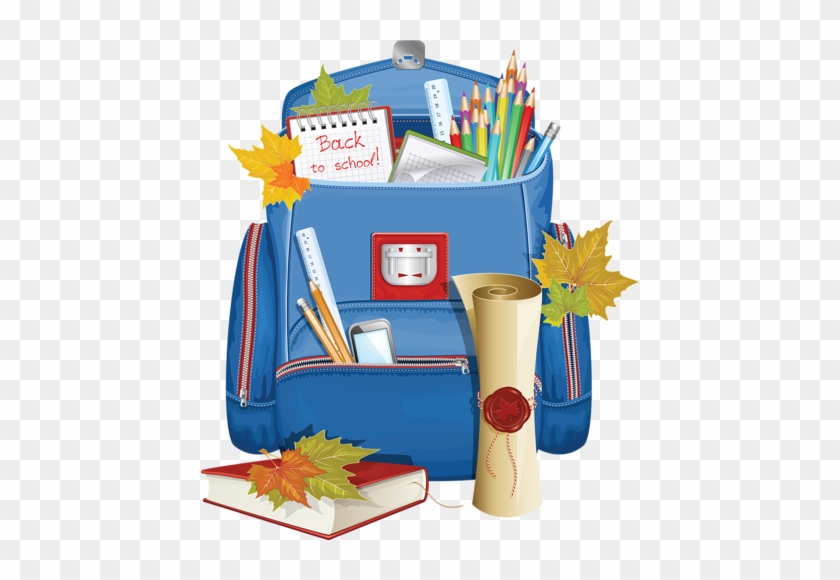 Motxilles - Портфель - School Backpack Clipart #1193029