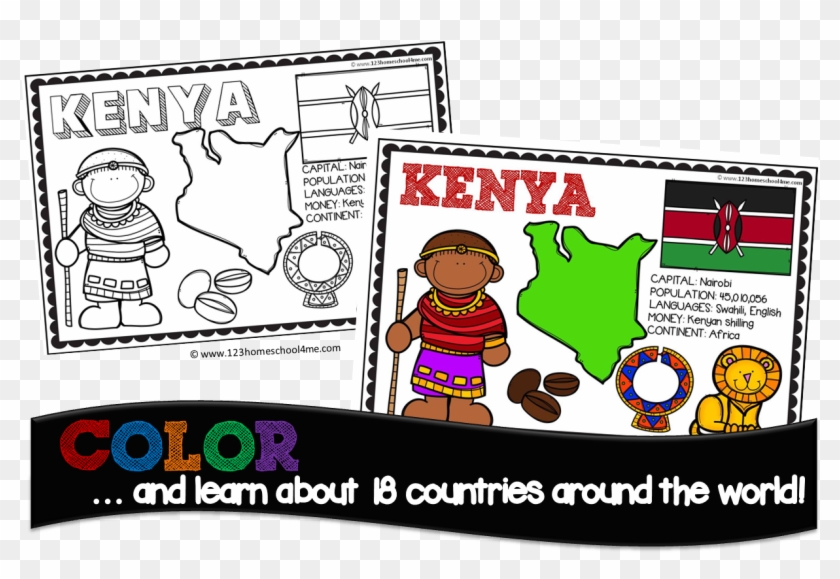 Countries Coloring Book For Kids From Prek, Kindergarten, - Coloring Book #1193217