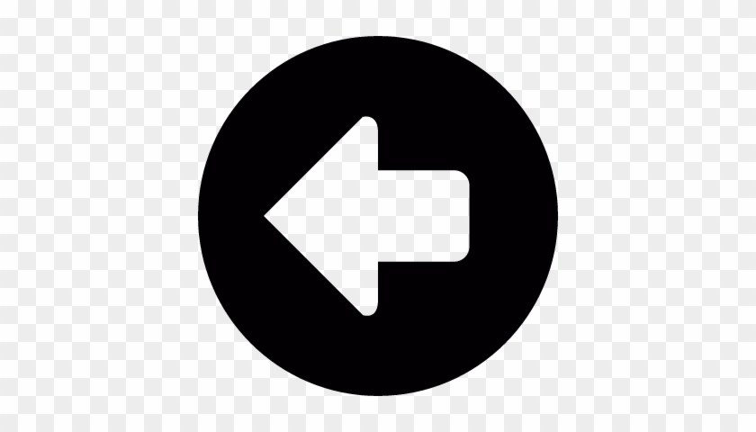 Arrow In A Circle Pointing Left Vector - Portrait Of A Man #1193672