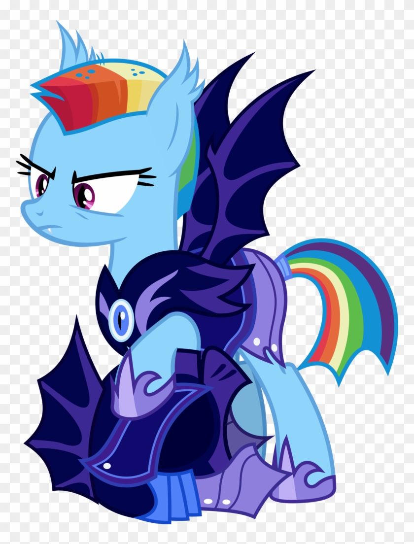Alternate Hairstyle, Alternate Timeline, Armor, Artist - Rainbow Dash Nightmare Moon #1193934