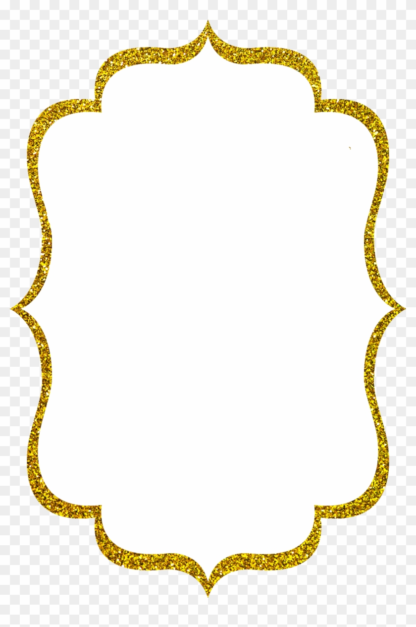 Black And Gold Frame Png Ornate Png Borders Pictures - Gold Glitter Frame Png #1194304