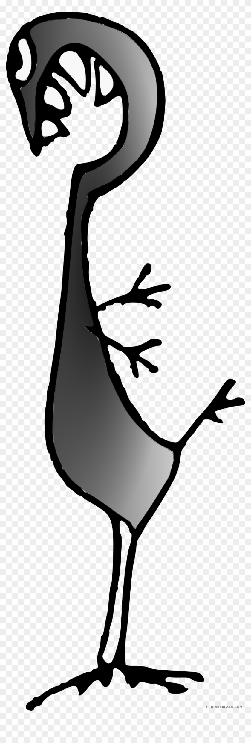 Crazy Chicken Animal Free Black White Clipart Images - Clip Art #1194896