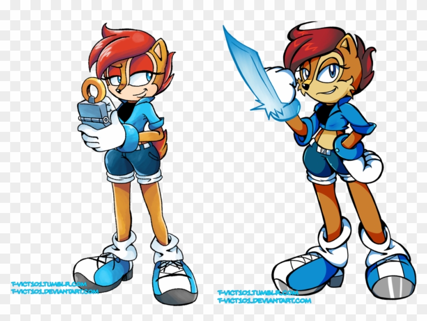 Sally Acorn By T-vict101 - Cartoon #1194944