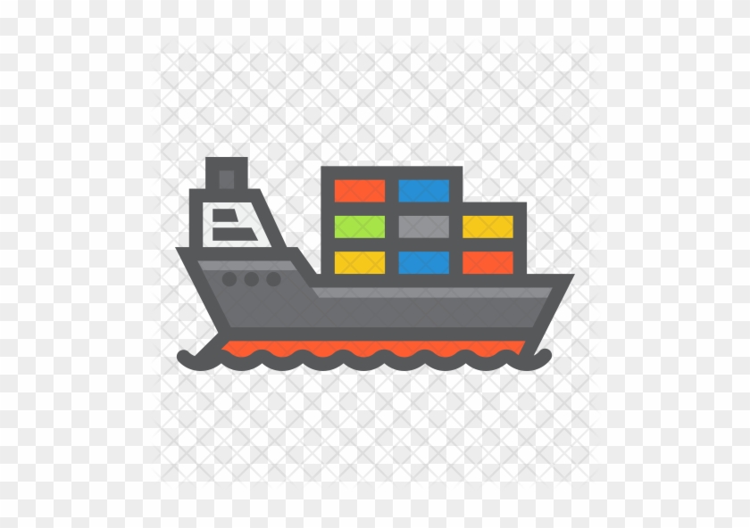 Cargo Ship Icon - Logistics #1195074