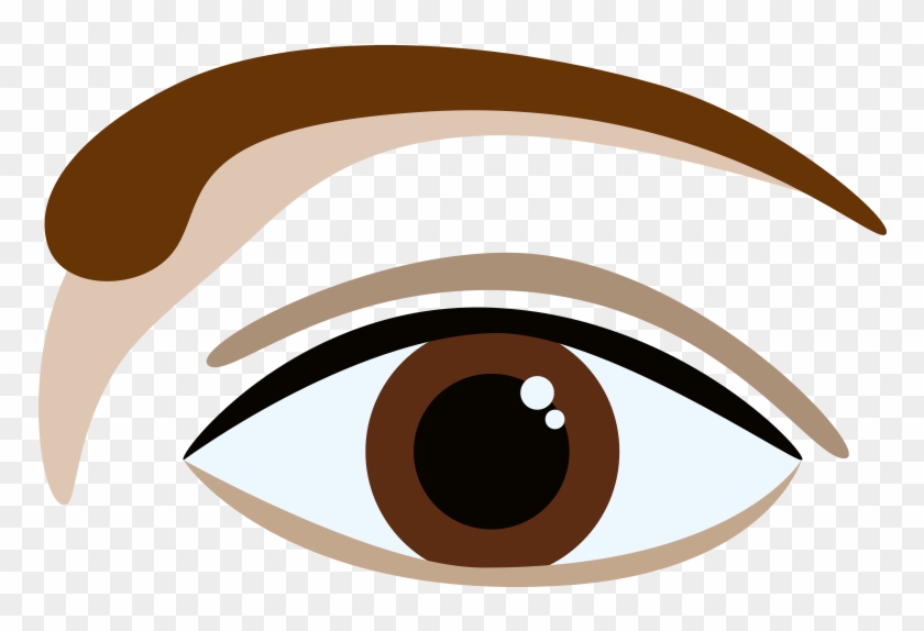 Also Known As “tadpole” Brows, The Arch Is Over The - Eyebrow Shape #1195212