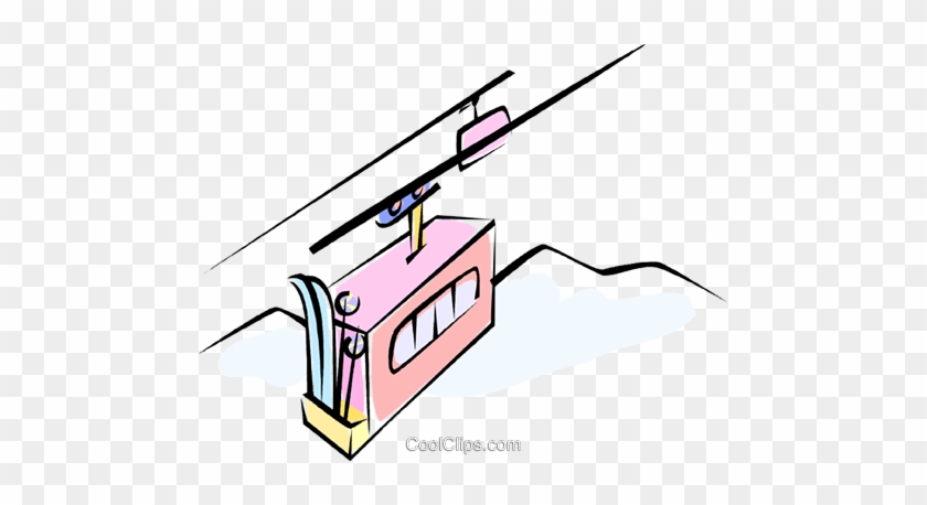 Ski Gondolas Royalty Free Vector Clip Art Illustration - Ski Gondolas Royalty Free Vector Clip Art Illustration #1195350