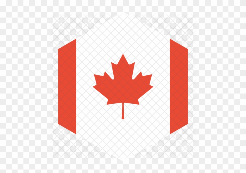 Canada Icon - Canada Flag Art Leaf #1195483