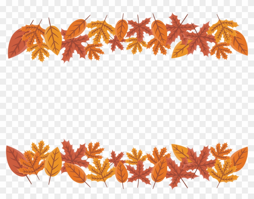 Flaming Maple Leaf Border - Maple Leaf Border Png #1195576