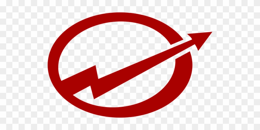 Arrow Break Open Break Out Elliptical Logo - Vector Graphics #1195718