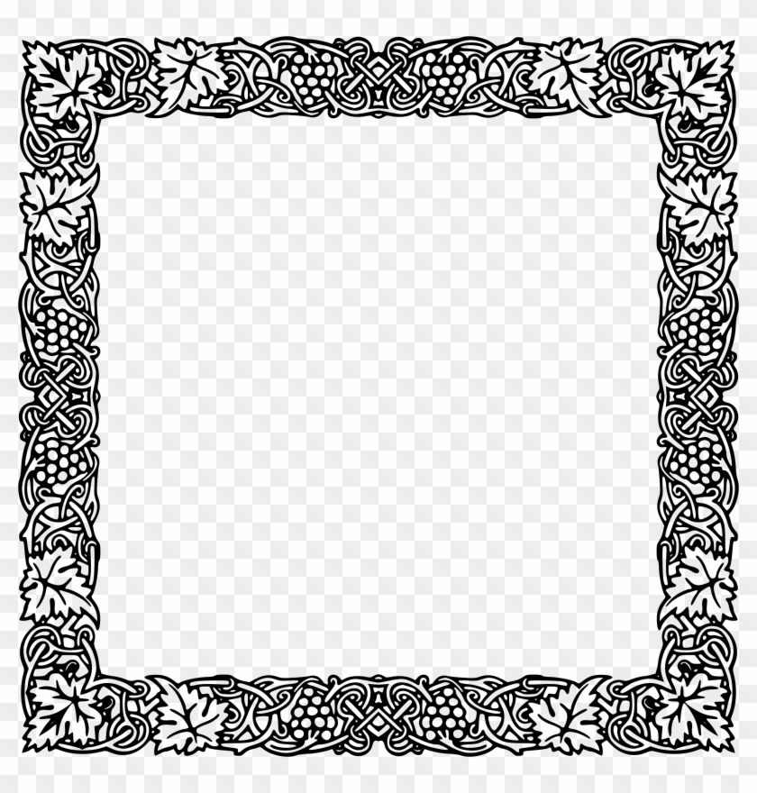 Clipart Fancy Vintage Square Frame Rh Openclipart Org - Vintage Square Border Png #1196040