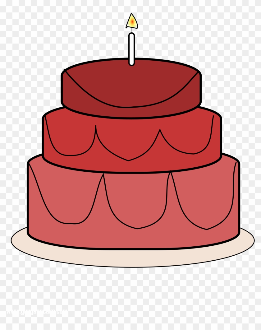 Respected Cliparts - Bolo De Aniversário Clipart #1196241