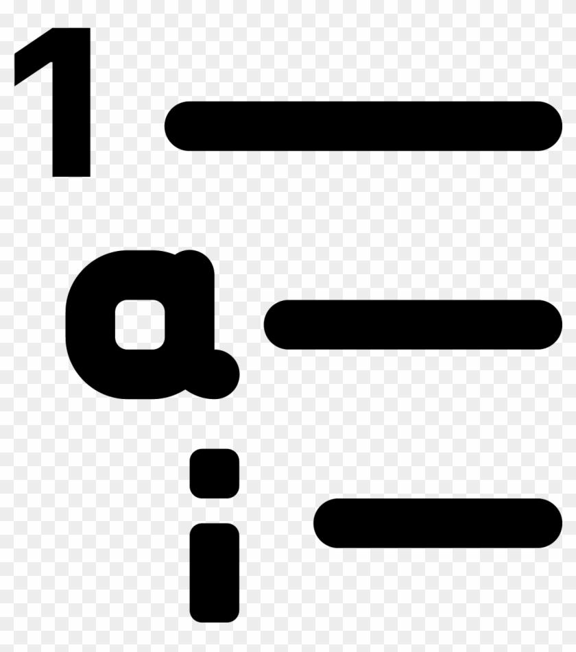 Outline List Icon - Outline List Icon #1196638