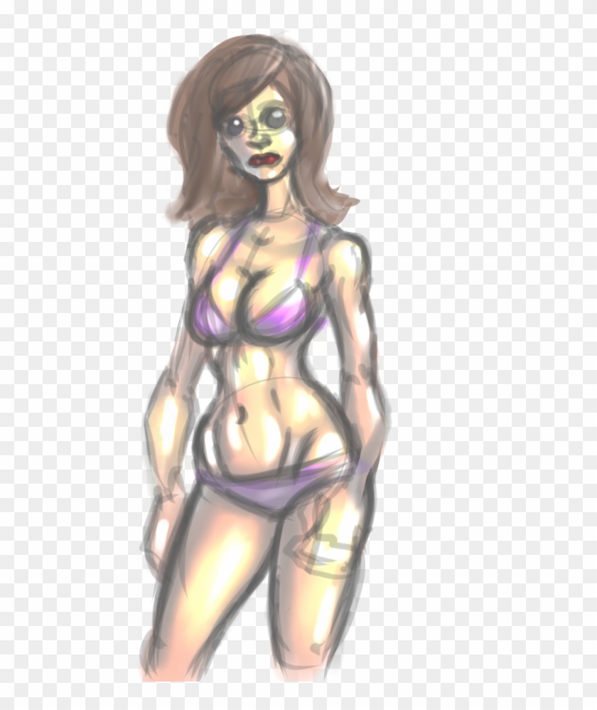 Female Figure Drawing - Cartoon #1197076