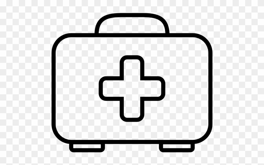 First Aid Bag Outline Free Icon - Frasco De Medicina Para Colorear #1197107